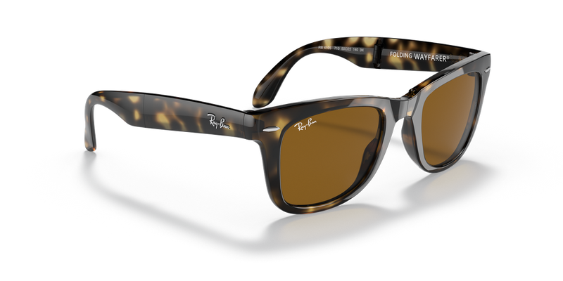 Ray-Ban FOLDING WAYFARER in Light Havana / B-15 Brown (710) - Alternate View