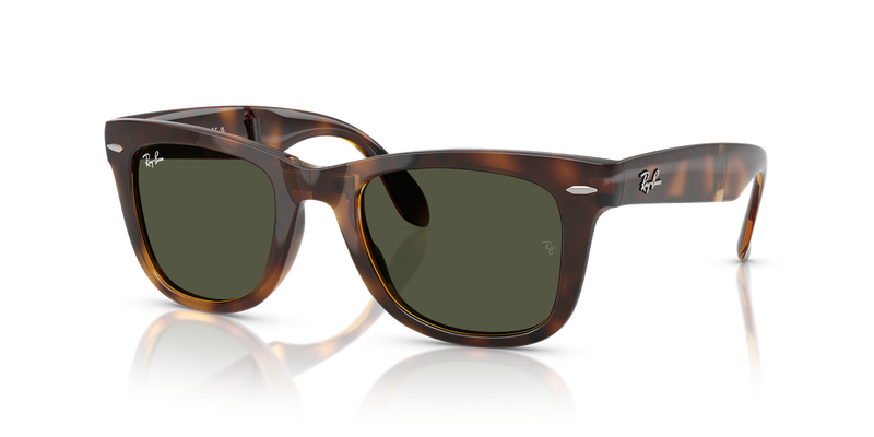 Ray-Ban FOLDING WAYFARER in Havana / Green (710/31) - Alternate View