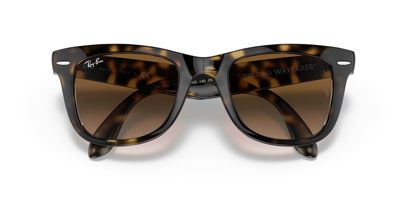 Ray-Ban FOLDING WAYFARER in Light Havana / Light Brown Gradient (710/51) - Alternate View