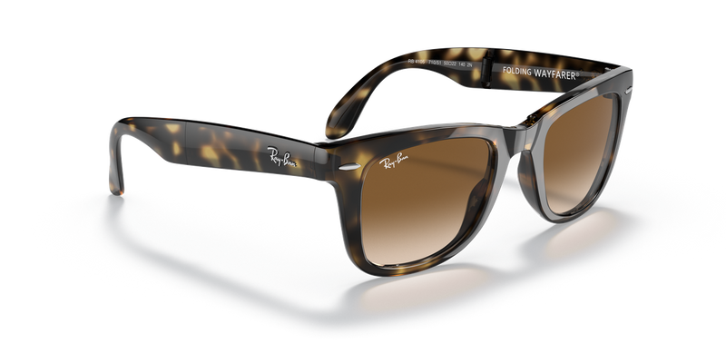Ray-Ban FOLDING WAYFARER in Light Havana / Light Brown Gradient (710/51) - Alternate View
