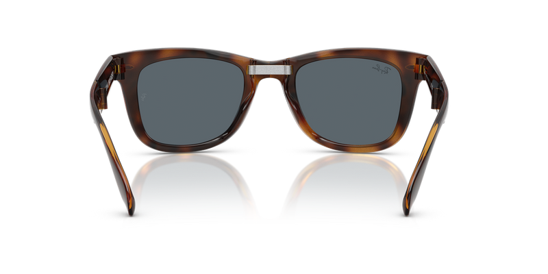 Ray-Ban FOLDING WAYFARER in Havana / Blue (710/R5) - Alternate View