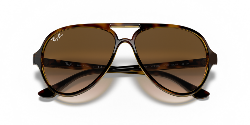 Ray-Ban CATS 5000 in Light Havana / Light Brown Gradient (710/51) - Alternate View