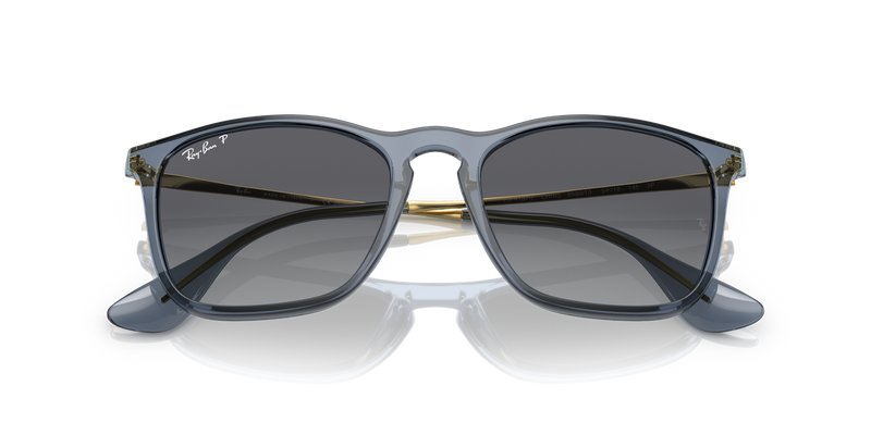 Ray-Ban CHRIS in Transparent Blue / Grey Polarized (6592T3) - Alternate View