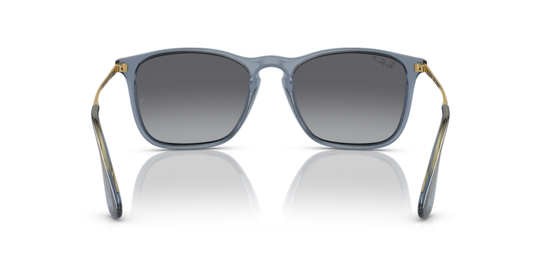 Ray-Ban CHRIS in Transparent Blue / Grey Polarized (6592T3) - Alternate View