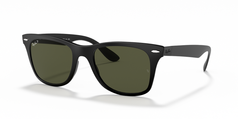 Ray-Ban WAYFARER LITEFORCE in Black / G-15 Green Polarized (601S9A) - Alternate View
