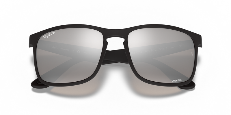 Ray-Ban RB4264 in Black / Silver Polarized+ (601S5J) - Alternate View