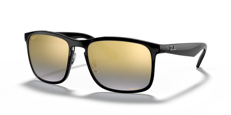 Ray-Ban RB4264 in Black / Blue & Gold Polarized+ (601/J0) - Alternate View