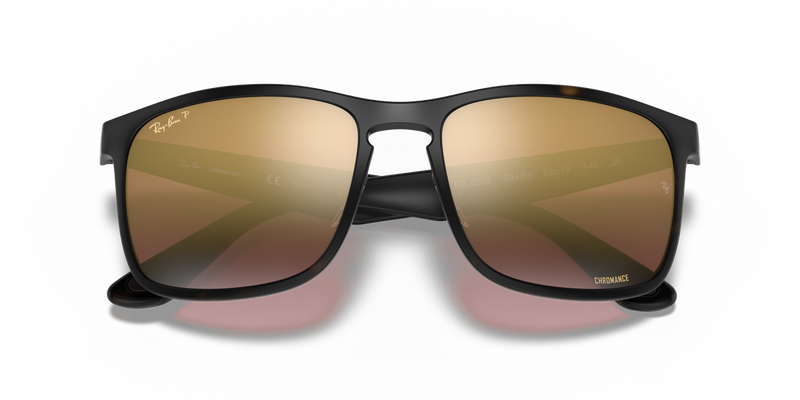 Ray-Ban RB4264 in Havana / Purple Polarized+ (894/6B) - Alternate View