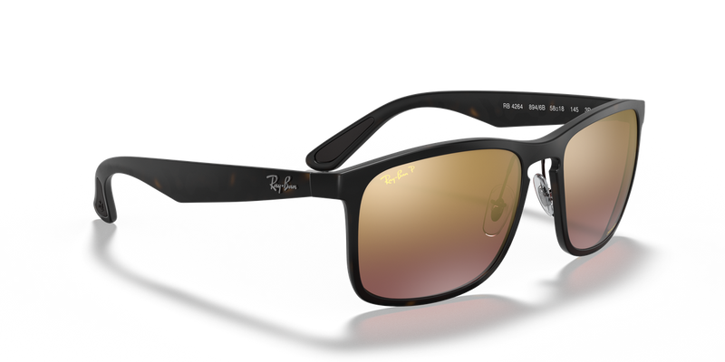 Ray-Ban RB4264 in Havana / Purple Polarized+ (894/6B) - Alternate View
