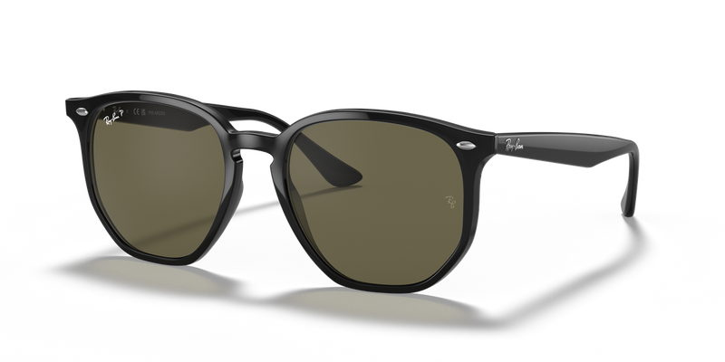 Ray-Ban RB4306 in Black / G-15 Green Polarized (601/9A) - Alternate View