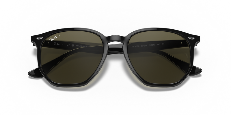 Ray-Ban RB4306 in Black / G-15 Green Polarized (601/9A) - Alternate View