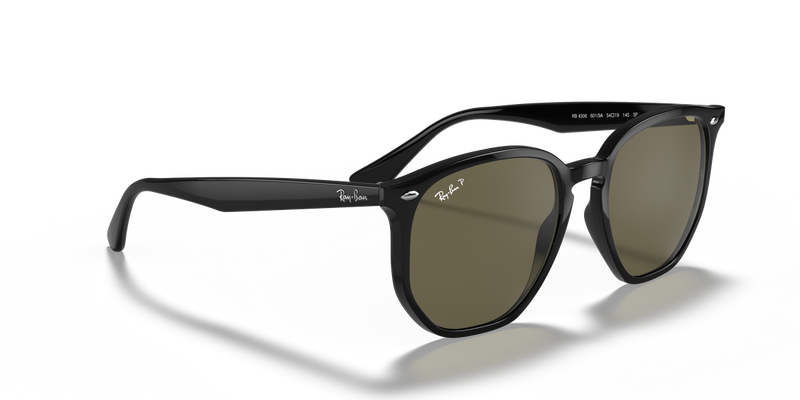 Ray-Ban RB4306 in Black / G-15 Green Polarized (601/9A) - Alternate View