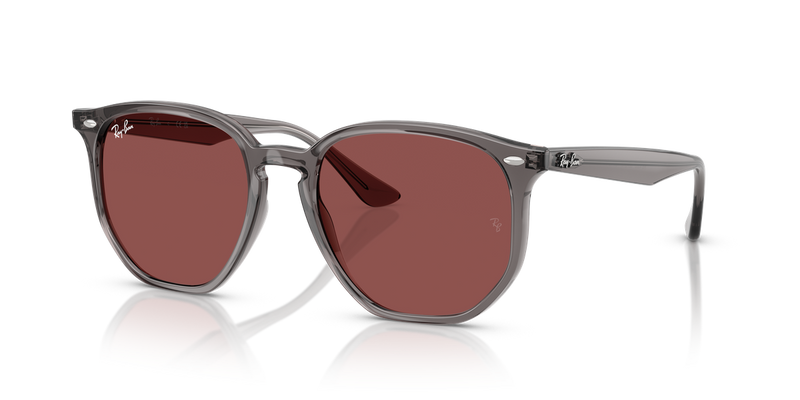 Ray-Ban RB4306 in Opal Grey / Dark Violet (687375) - Front View