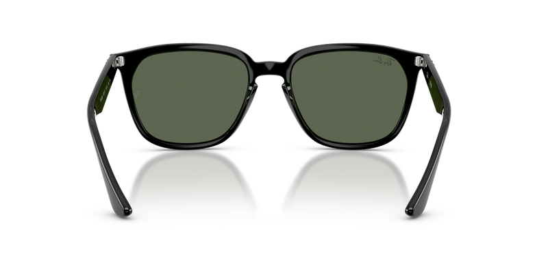 Ray-Ban RB4362 in Black / Green (601/71) - Temple Detail