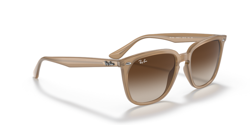 Ray-Ban RB4362 in Light Brown / Brown (616613) - Alternate View