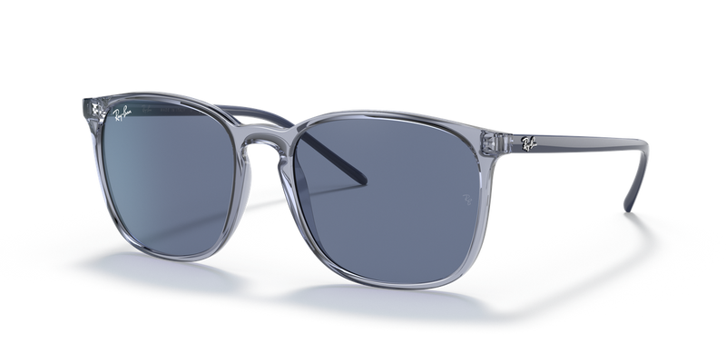 Ray-Ban RB4387 in Transparent Blue - Alternate View