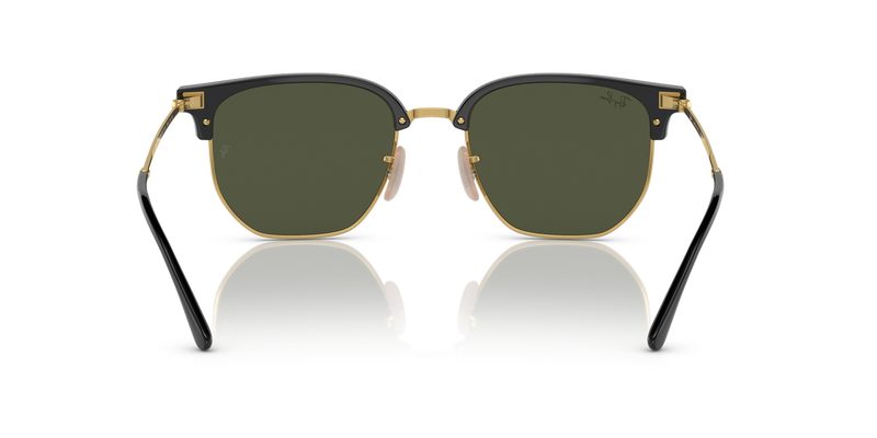 Ray-Ban NEW CLUBMASTER in Black On Gold - Alternate View