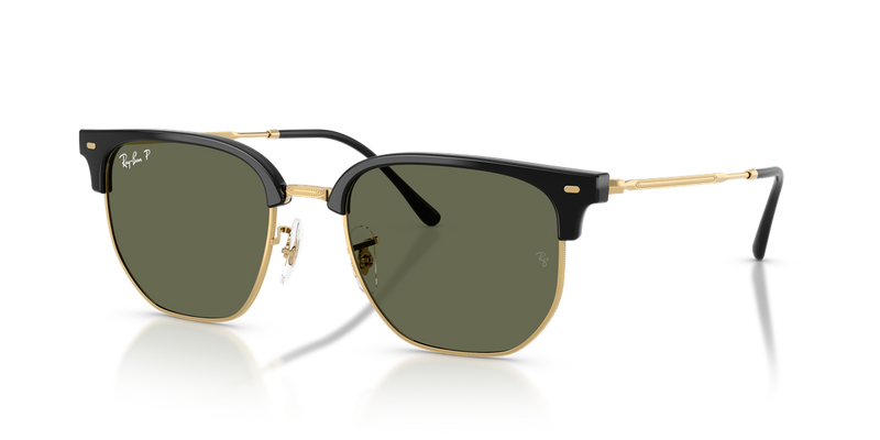 Ray-Ban NEW CLUBMASTER in Black On Arista - Front View