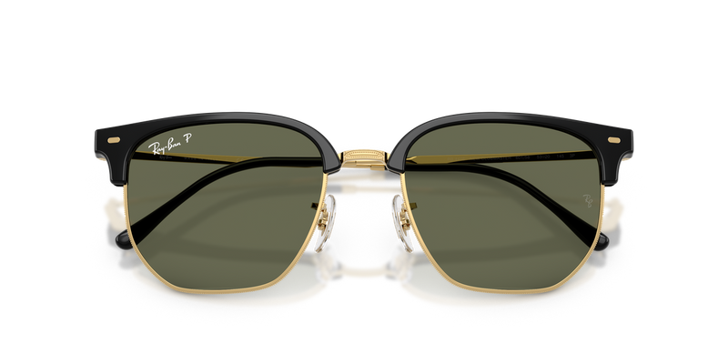 Ray-Ban NEW CLUBMASTER in Black On Arista - Side View