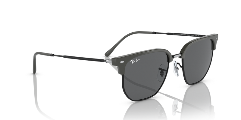 Ray-Ban NEW CLUBMASTER in Grey On Black - Alternate View