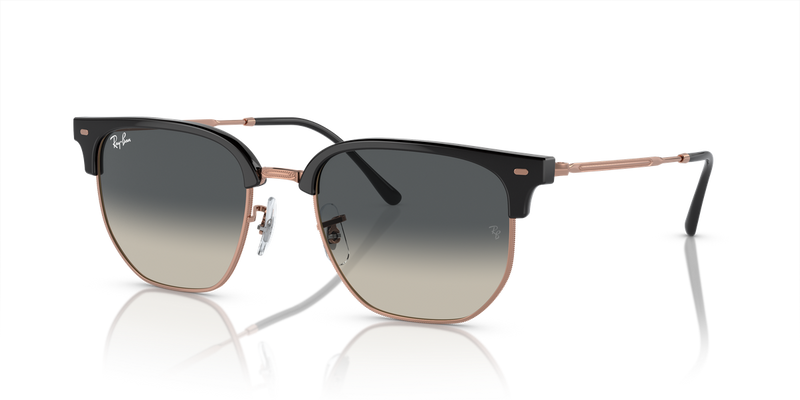 Ray-Ban NEW CLUBMASTER in Dark Grey On Rose Gold - Alternate View