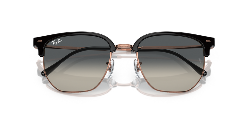 Ray-Ban NEW CLUBMASTER in Dark Grey On Rose Gold - Alternate View