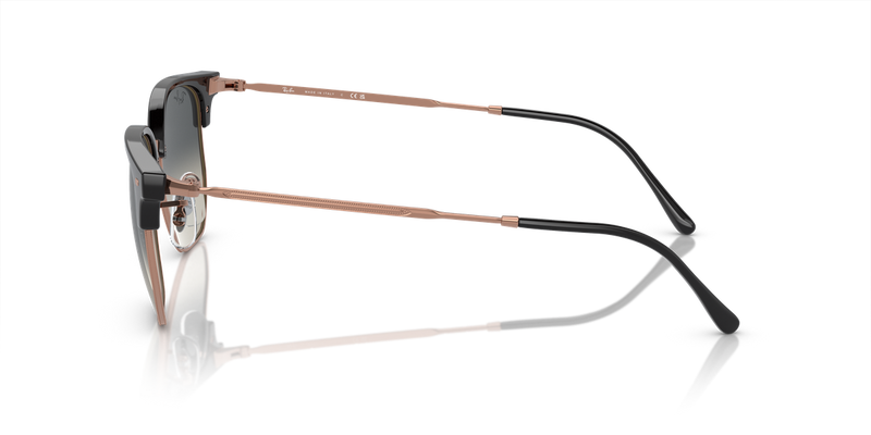 Ray-Ban NEW CLUBMASTER in Dark Grey On Rose Gold - Alternate View