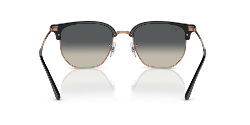 Ray-Ban NEW CLUBMASTER in Dark Grey On Rose Gold - Alternate View