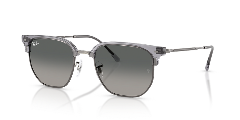 Ray-Ban NEW CLUBMASTER in Transparent Gray On Gunmetal - Alternate View