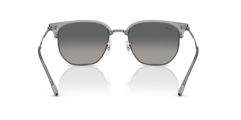 Ray-Ban NEW CLUBMASTER in Transparent Gray On Gunmetal - Alternate View