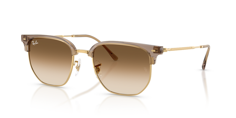 Ray-Ban NEW CLUBMASTER in Transparent Brown On Arista - Alternate View