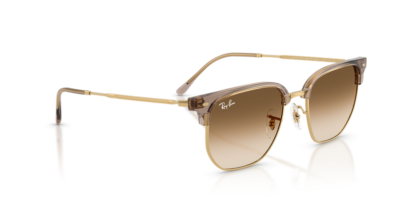 Ray-Ban NEW CLUBMASTER in Transparent Brown On Arista - Alternate View