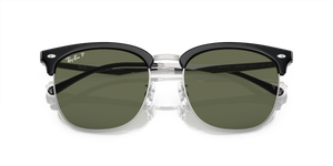 Black On Silver / Dark Green Polarized (66709A)