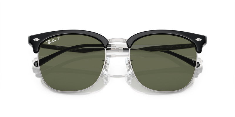 Ray-Ban RB4418D in Black On Silver - Alternate View