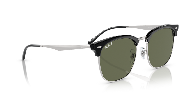 Ray-Ban RB4418D in Black On Silver - Alternate View