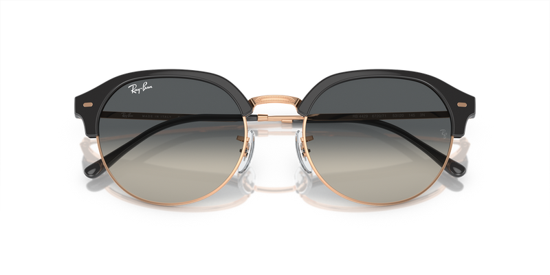 Ray-Ban RB4429 in Dark Grey On Rose Gold - Side View