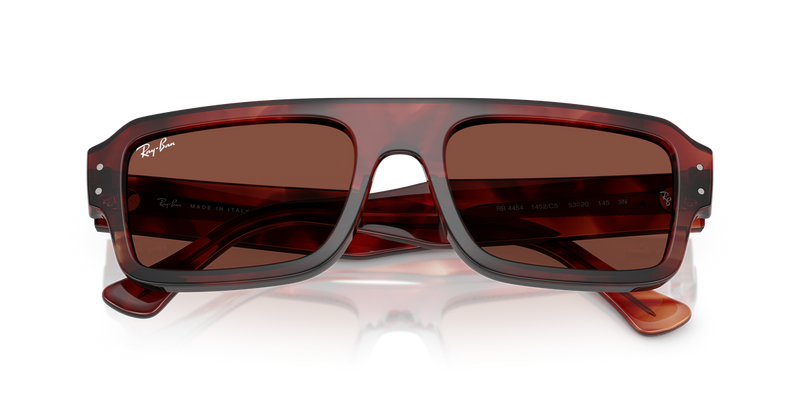 Ray-Ban FLACKO in Havana Red / Red (1452C5) - Side View