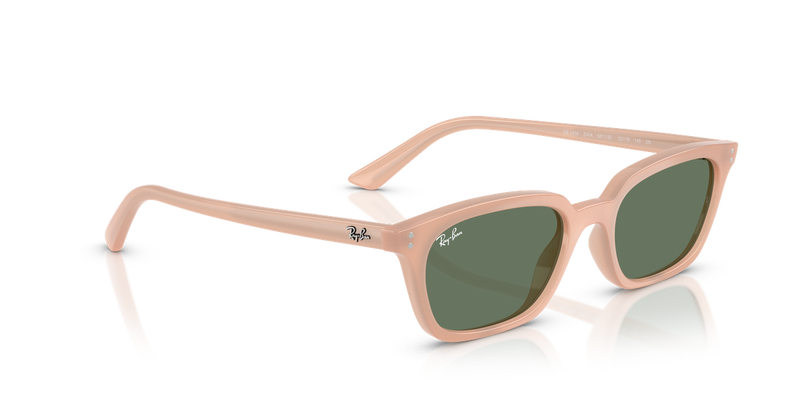 Ray-Ban ZAYA in Cloudy Natural Pink / Dark Green (681182) - Alternate View