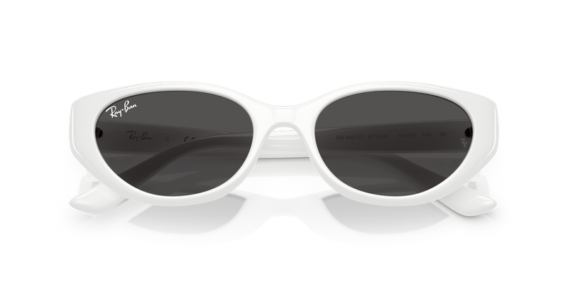 Ray-Ban RB4457D in White / Dark Grey (677287) - Alternate View