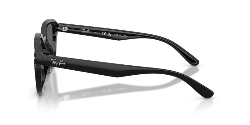 Ray-Ban RB4458D in Black / Dark Grey Polarized (601/81) - Back View