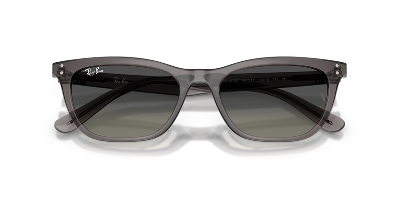 Ray-Ban RB4474D in Transparent Dark Grey - Side View