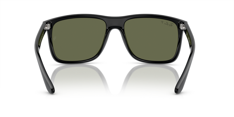 Ray-Ban BOYFRIEND TWO in Black / Green Polarized (601/58) - Temple Detail