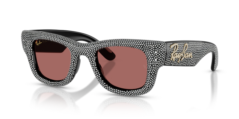 Ray-Ban WAYFARER PUFFER in Black / Dark Violet (686585) - Alternate View