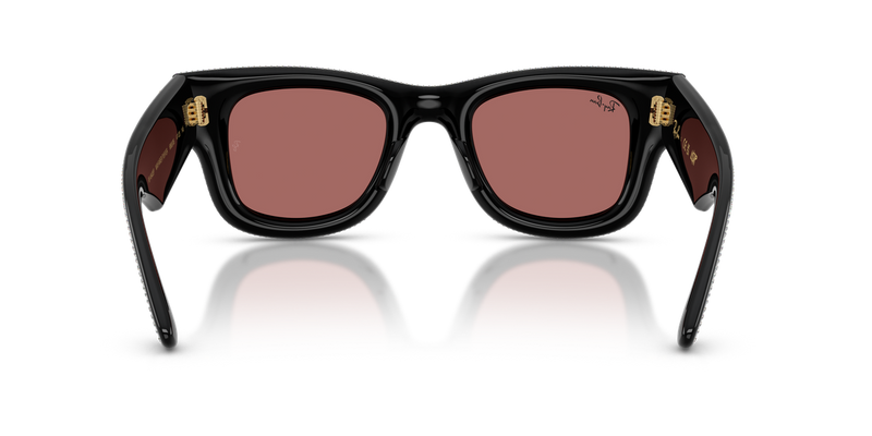Ray-Ban WAYFARER PUFFER in Black / Dark Violet (686585) - Alternate View