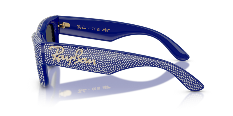 Ray-Ban WAYFARER PUFFER in Blue & Strass Pave / Ultra Black (686787) - Alternate View