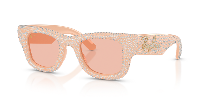 Ray-Ban WAYFARER PUFFER in Solid Nude / Dark Pink (688984) - Alternate View