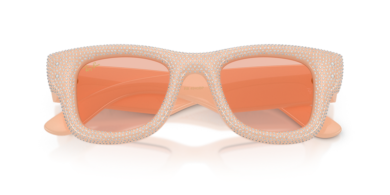 Ray-Ban WAYFARER PUFFER in Solid Nude / Dark Pink (688984) - Alternate View