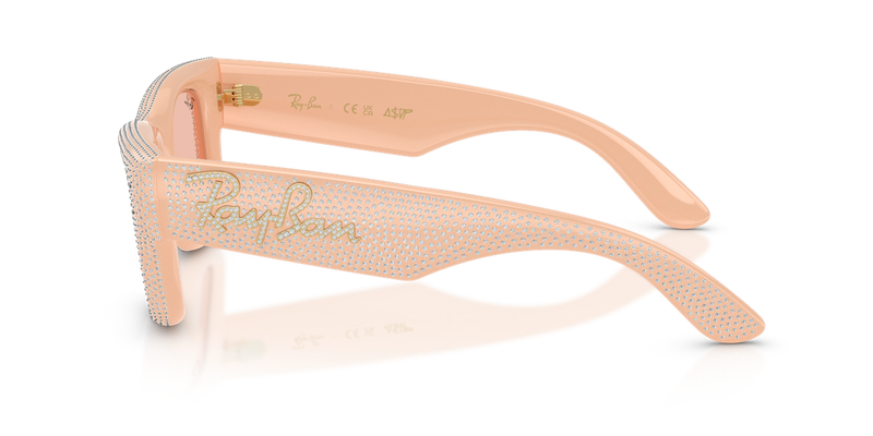 Ray-Ban WAYFARER PUFFER in Solid Nude / Dark Pink (688984) - Alternate View