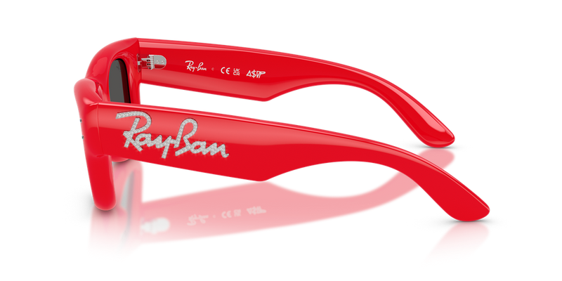 Ray-Ban WAYFARER PUFFER in Red & Strass - Alternate View