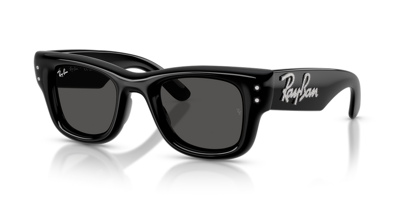 Ray-Ban WAYFARER PUFFER in Black & Strass - Alternate View